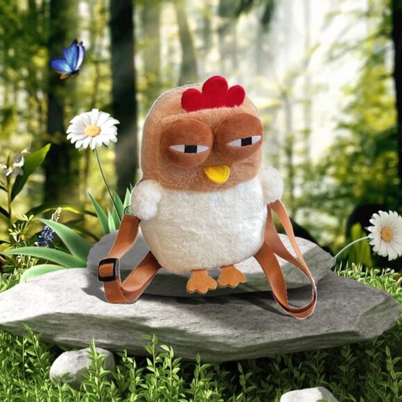 Kawaii Chick Mini Purse for Kids - Plush Crossbody Bag with Adjustable Strap - Picture 3 of 6